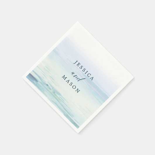 Beach Wedding Cocktail Napkin Servet (Hoek)