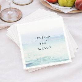Beach Wedding Cocktail Napkin Servet