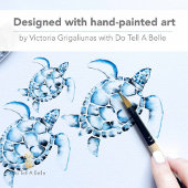 Beach Wedding Cocktail servetten Zee Schildpadden