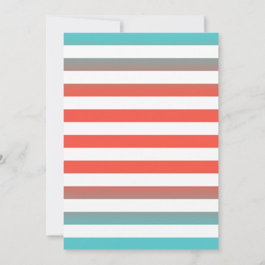 Beach Wedding Coral Reef Vrijgezellenfeest Kaart (Achterkant)