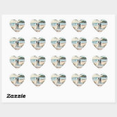 Beach Wedding Couple Hart Sticker (Vel)
