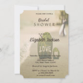 Beach Wedding Couple, Love Vrijgezellenfeest Kaart (Voorkant)