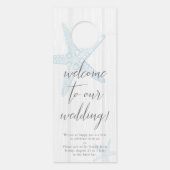 Beach Wedding Door woede niet storen Deurhanger (Achterkant)