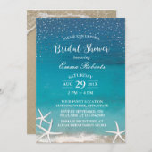 Beach Wedding Elegant Starfish Vrijgezellenfeest Kaart (Voorkant / Achterkant)