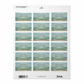 Beach Wedding Etiket (Full Sheet)