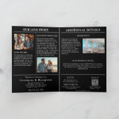 Beach Wedding Fair Magazine Hoesje Uitnodiging (Binnen)