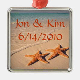 Beach Wedding Favor Ornament Gift