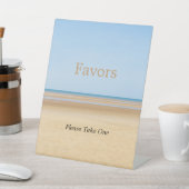 Beach Wedding Favors Pedestal Sign Reclamebord Met Voetstuk (Insitu)