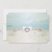 Beach Wedding, Floral Arbor sparen de datum Save The Date (Achterkant)