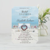 Beach Wedding Floral Arbor Vrijgezellenfeest Kaart (Staand voorkant)