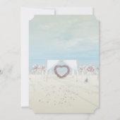 Beach Wedding Floral Arbor Vrijgezellenfeest Kaart (Achterkant)