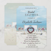 Beach Wedding Floral Arbor Vrijgezellenfeest Kaart (Voorkant / Achterkant)