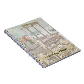 Beach Wedding Floral Retro Arbor, Lace Notitieboek (Rechterzijde)