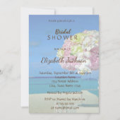 Beach Wedding Floral Vrijgezellenfeest Kaart (Voorkant)