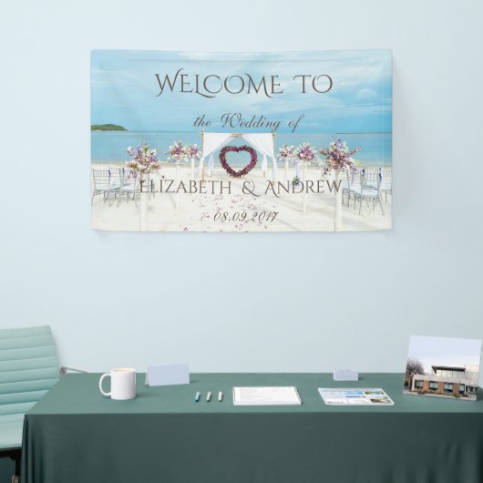 Beach Wedding , Flowers , Ocean Wedding Banner (Beurs)