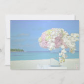 Beach Wedding Flowers Save the Date (Achterkant)