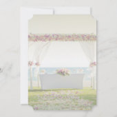 Beach Wedding Flowers Vrijgezellenfeest Kaart (Achterkant)