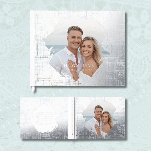 Beach Wedding Folie Guestbook Elegant Guest Books Gastenboek