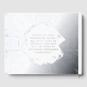 Beach Wedding Folie Guestbook Elegant Guest Books Gastenboek (Achterkant)