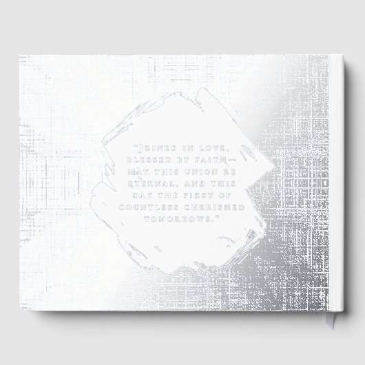 Beach Wedding Folie Guestbook Elegant Guest Books Gastenboek (Achterkant)