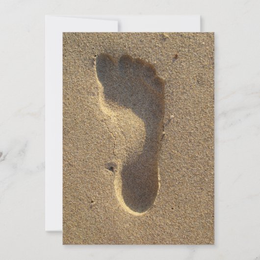 Beach Wedding Footprint in the Sand (Voorkant)