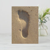 Beach Wedding Footprint in the Sand (Staand voorkant)