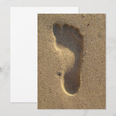 Beach Wedding Footprint in the Sand (Voorkant / Achterkant)