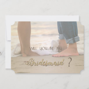 Beach Wedding, Foots Bridesmaid Kaart