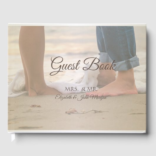 Beach Wedding Foots Gastenboek (Voorkant)