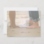 Beach Wedding, Foots Rehearsal Dinner Kaart (Achterkant)