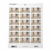 Beach Wedding, Foots Wedding Label (Full Sheet)