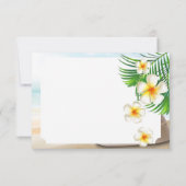 Beach Wedding for the Mr & Mrs. - Dank u wel Bedankkaart (Achterkant)