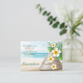 Beach Wedding for the Mr & Mrs. | Ontvangst Informatiekaartje (Staand voorkant)