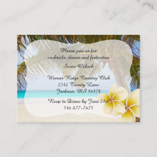 Beach Wedding for the Mr & Mrs.   Personaliseren Informatiekaartje