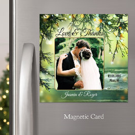 Beach Wedding Foto Dank u Magnetic Kaart