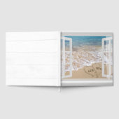 Beach Wedding Hearts in Window  Gastenboek (Volledig)