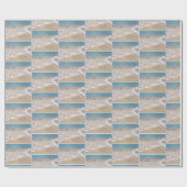 Beach Wedding Hearts in zand Cadeaupapier (Vlak)