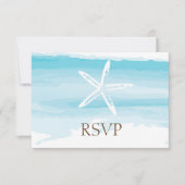 Beach Wedding ı RSVP Card (Voorkant)