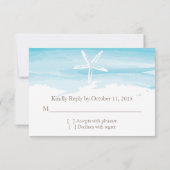 Beach Wedding ı RSVP Card Kaartje (Achterkant)