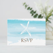 Beach Wedding ı RSVP Card Kaartje (Staand voorkant)