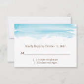 Beach Wedding ı RSVP Card Kaartje (Achterkant)