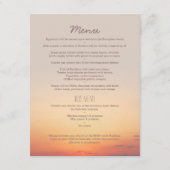 Beach Wedding Insert "our big day" Informatiekaartje (Achterkant)