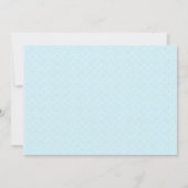 Beach Wedding Invitation - aqua floral Kaart (Achterkant)