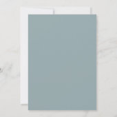 Beach Wedding Invitation Coastal Boho Waves Kaart (Achterkant)