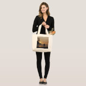 Beach Wedding Invitation Grote Tote Bag (Voorkant (model))