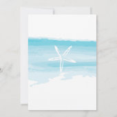 Beach Wedding Invitation ı Starfish & Zee Kaart (Achterkant)