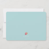 Beach Wedding Invitation Kaart (Achterkant)