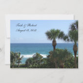 Beach Wedding Invitation Kaart (Voorkant)