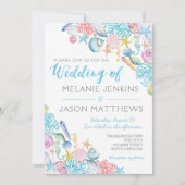 Beach Wedding Invitation Kaart (Voorkant)