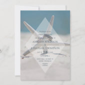 Beach Wedding Invitation Kaart (Voorkant)